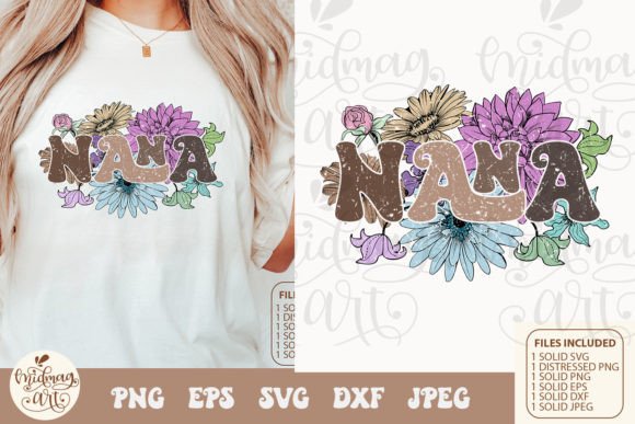 A Floral Design Asset for T-Shirt Graphics and Branding