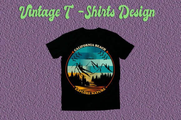 California Beach Explore Nature: Ideal for T-Shirt Designs & Graphics