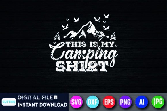 Funny Camper Hiking Nature T-Shirt Designs Graphics