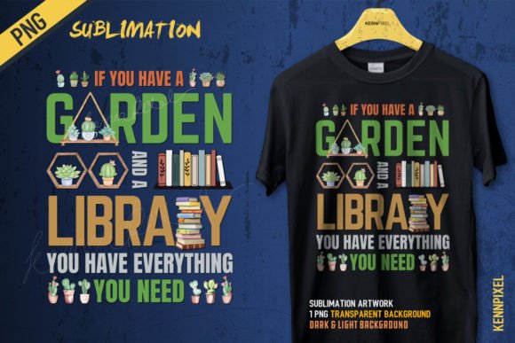 Funny Gardening and Reading T-Shirt Designs for Branding