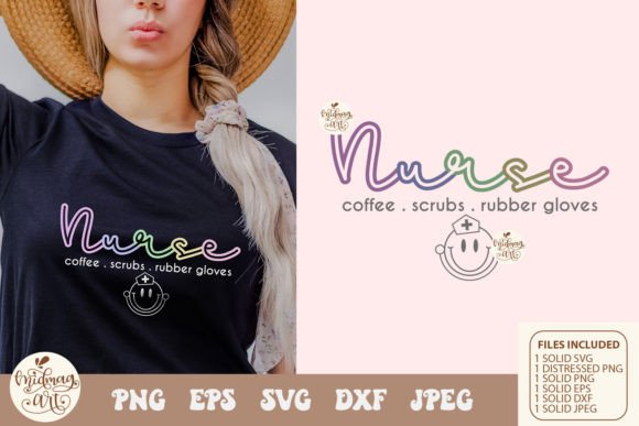 Graphics for T-Shirt Designs: Coffee Scrubs Rubber Gloves PNG SVG