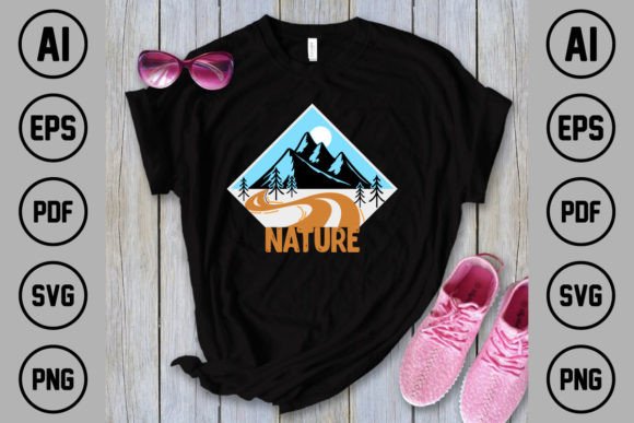 Nature T-Shirt Design 02: A Versatile Embroidery Gem