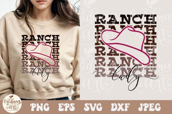 Ranch Lady SVG PNG: Perfect for T-Shirt Designs and Local Branding