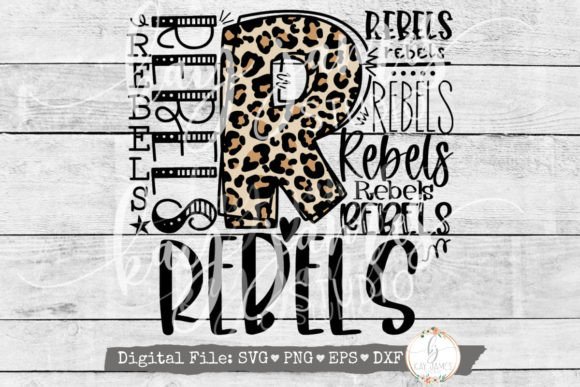 Rebels Mascot SVG for Embroidery Projects