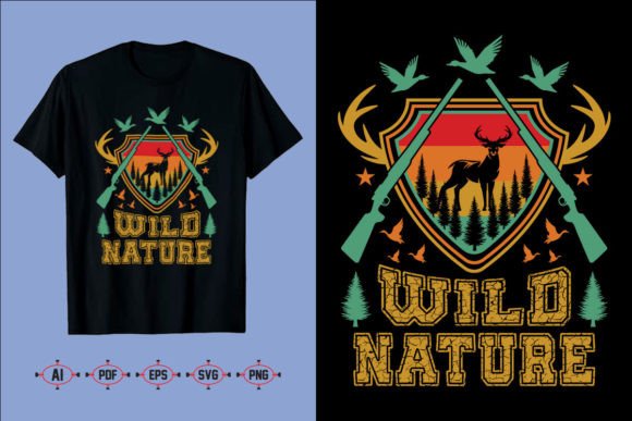Wild Nature T-Shirt: A Versatile Graphics Asset for Crafts
